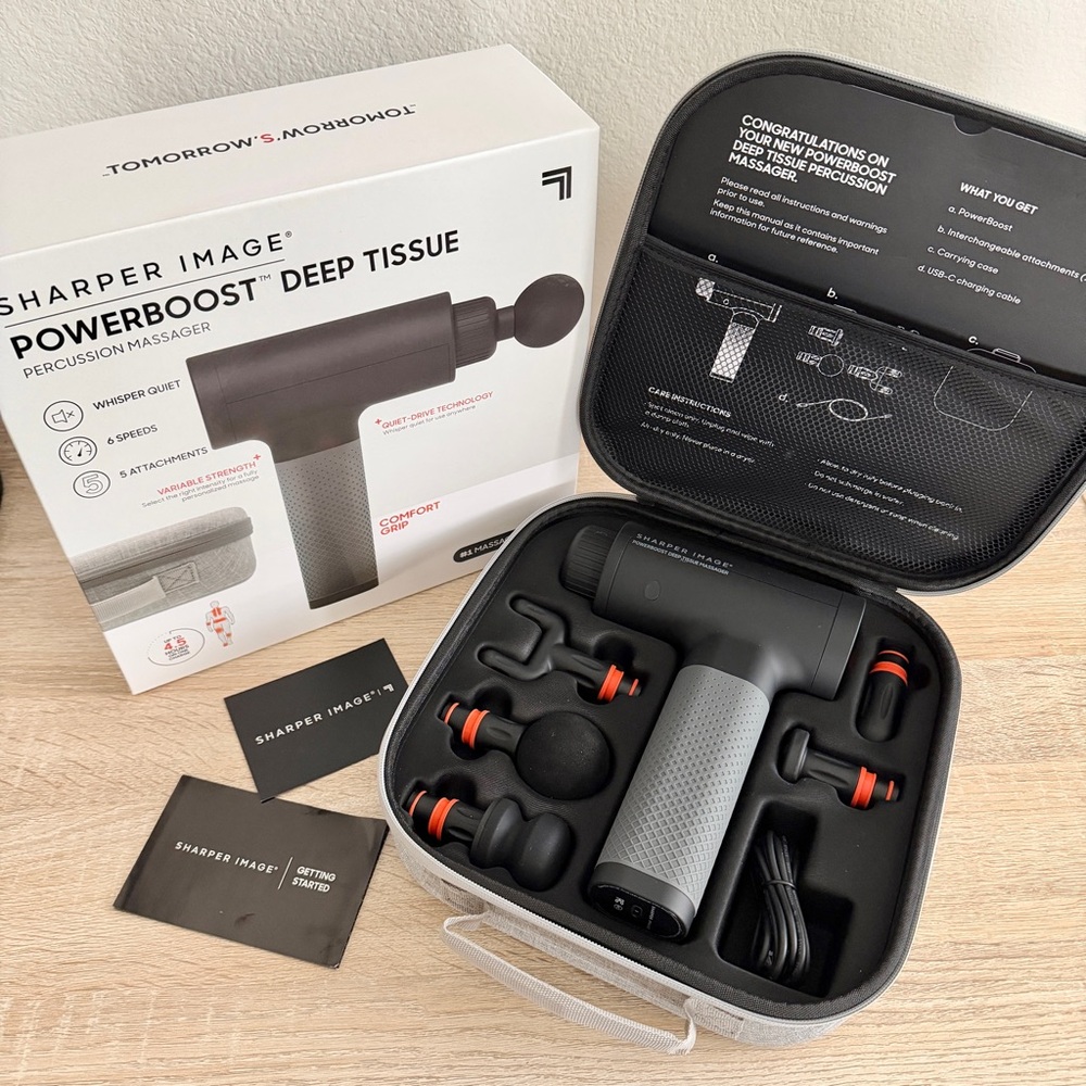 💪 Sharper Image Powerboost Deep Tissue Percussion Massager